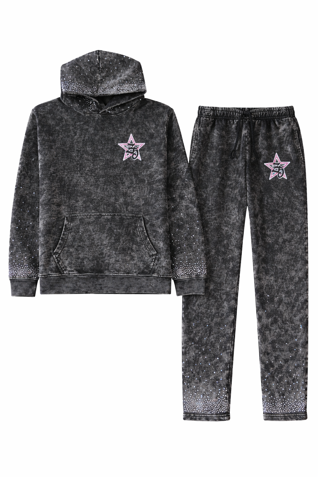 Black "Acid Gems" Sweatsuit
