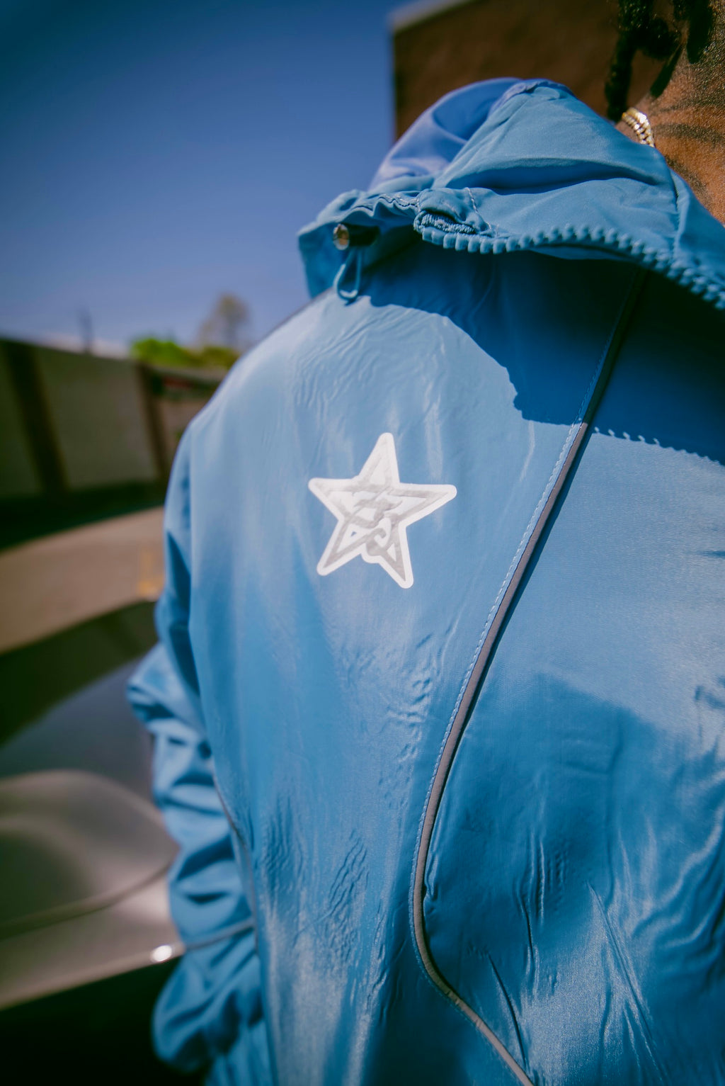 Carolina Blue "Rich Society" Windbreaker Set